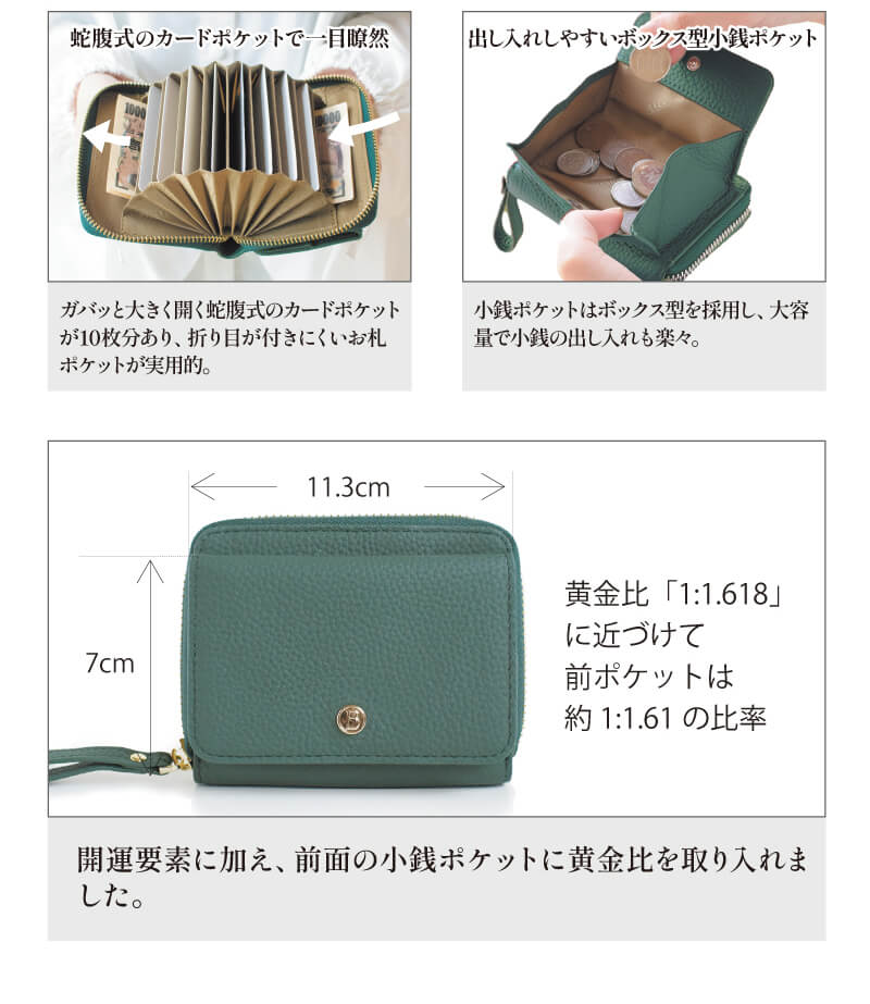 財布のディティールをご紹介