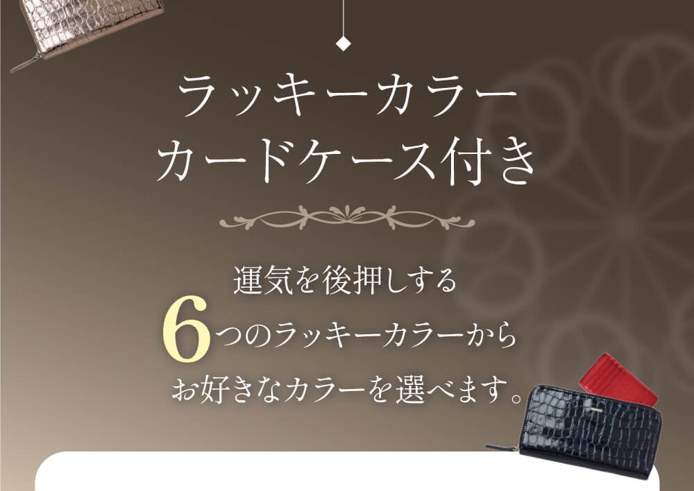 ラッキーカラーカードケース付き