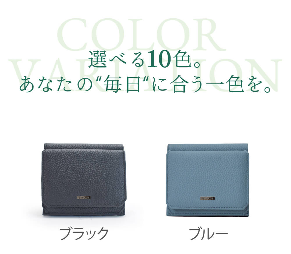 カラーバリエーション：ブラック・ブルー