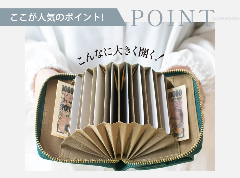 人気のポイント、大きく開く！