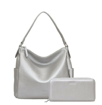 シュリンクレザーショルダーバッグ＆財布＜カジュアルセット＞