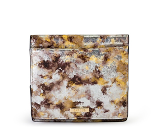 ペイントレザー折財布