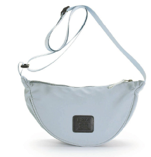 半月型ナイロンショルダーバッグ